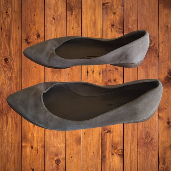 Treasure & Bond KYLEE Women's Size 8M Tan Suede Flats Slip On Shoes Neutral - Picture 5 of 7